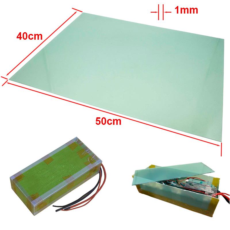 Plancha fibra de vidrio 50x40cm 1mm - RuedaQrueda