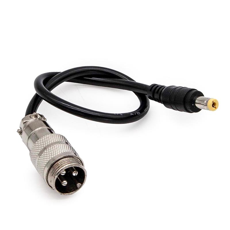 Adaptador aéreo GX16 a DC55x21 - RuedaQrueda