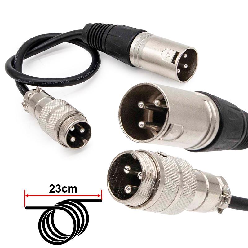Adaptador aéreo GX16 a XLR - RuedaQrueda