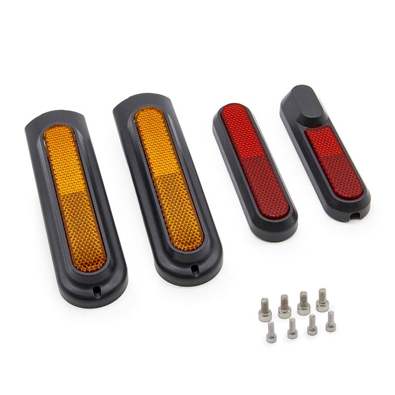 Catadióptrico negro con reflector amarillo/rojo para Xiaomi Mi4 Pro - RuedaQrueda