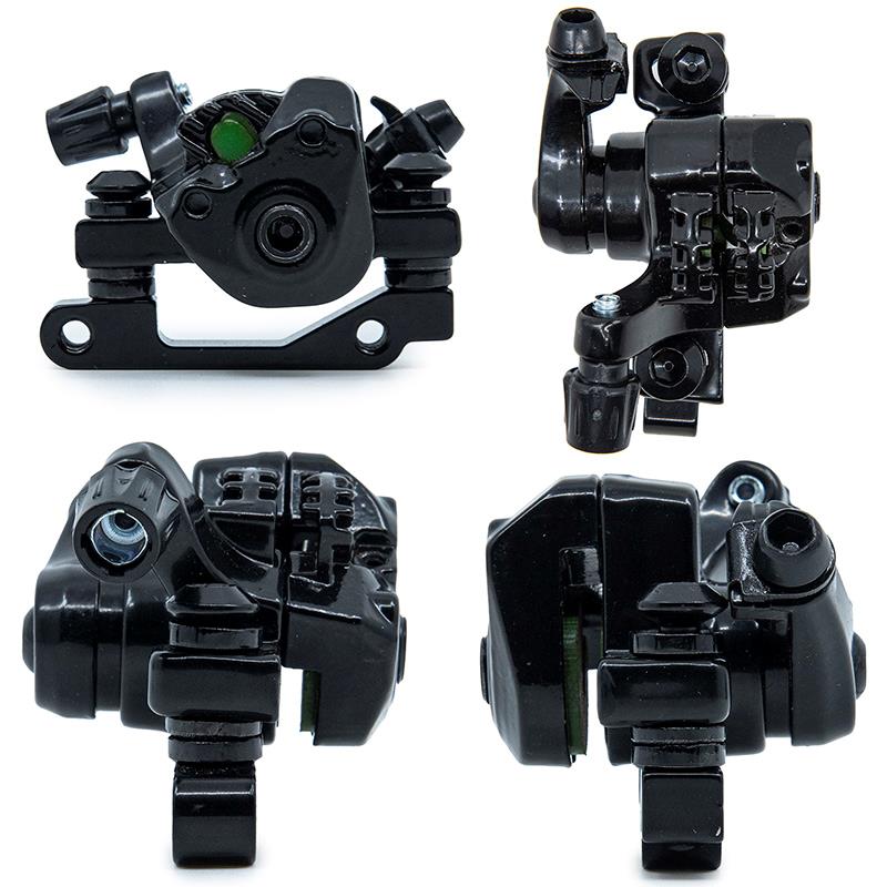 Pinza de freno CT002-M01 mecánica R 50mm negra delantera para kukirin G2 Pro/Max [Kugoo] - RuedaQrueda