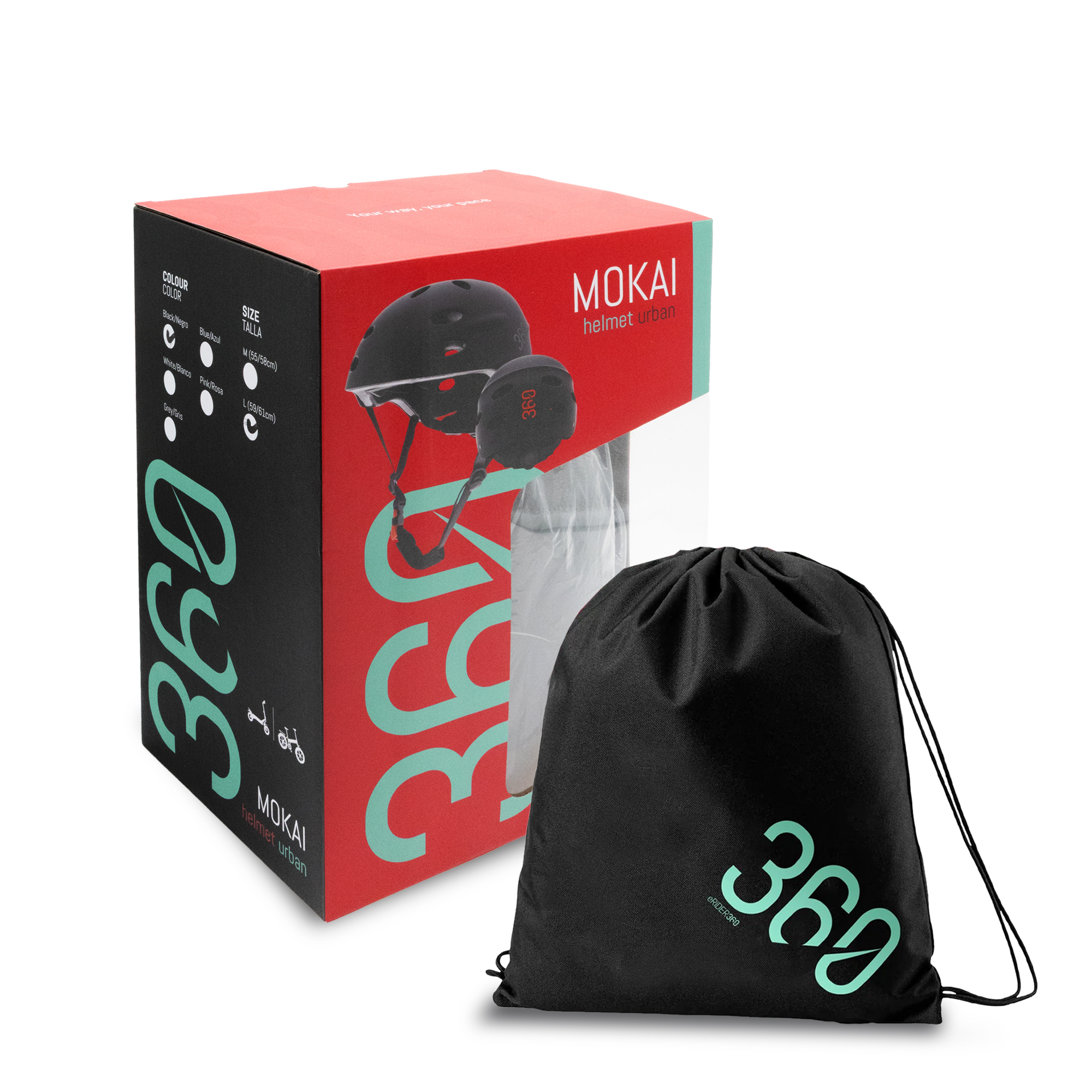 CB02 Urban negro L - RuedaQrueda