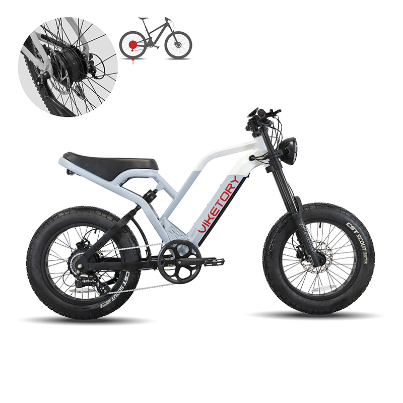 NAVY ebike FATBIKE Azul naval/Blanco - RuedaQrueda