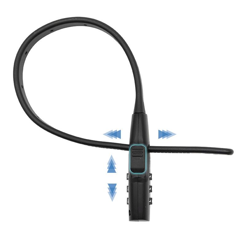 Candado de brida EWLK027 negro.
