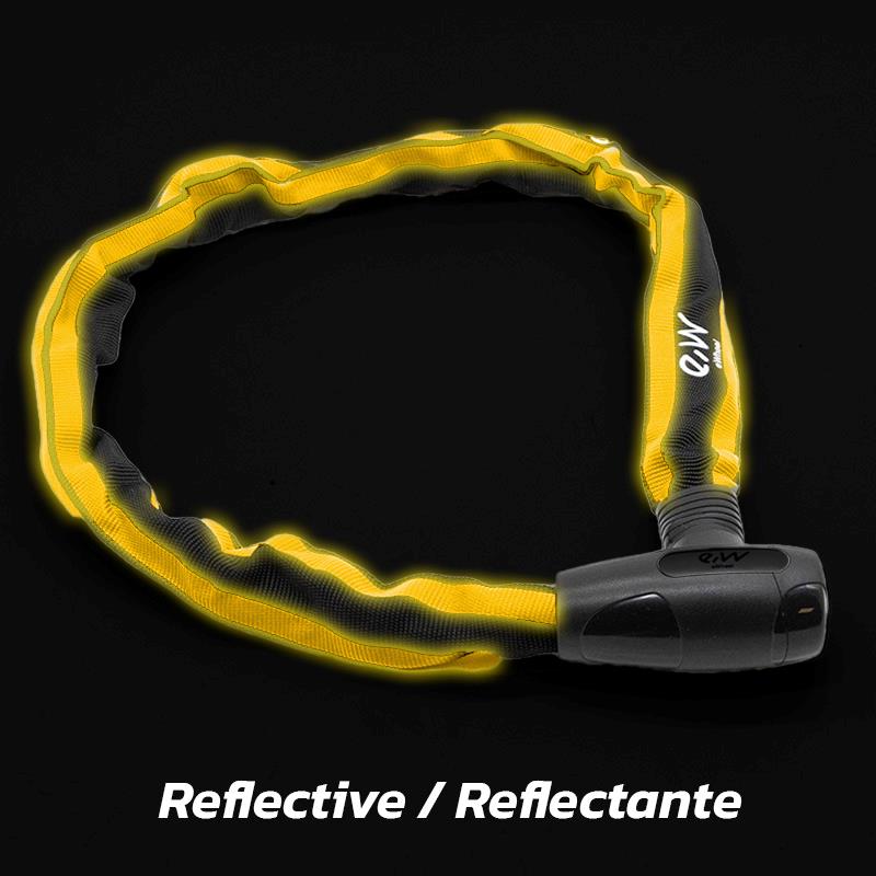 Candado EWLK018 de cadena con funda reflectante
