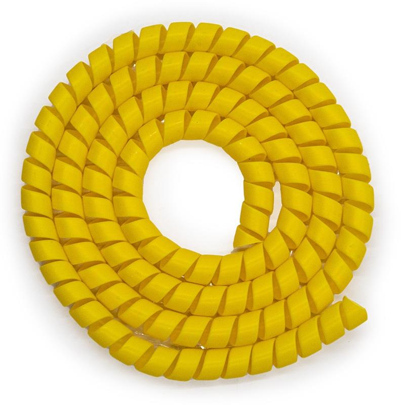 Gaine protége câbles jaune - 110cm