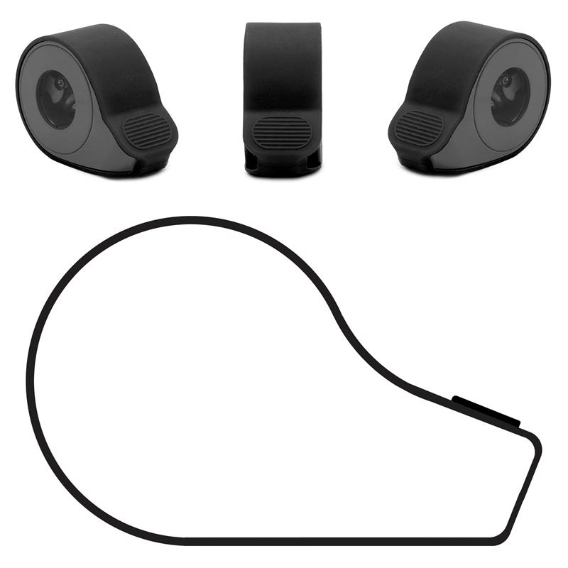Cache en silicone noir pour accélérateur - 10 pièces