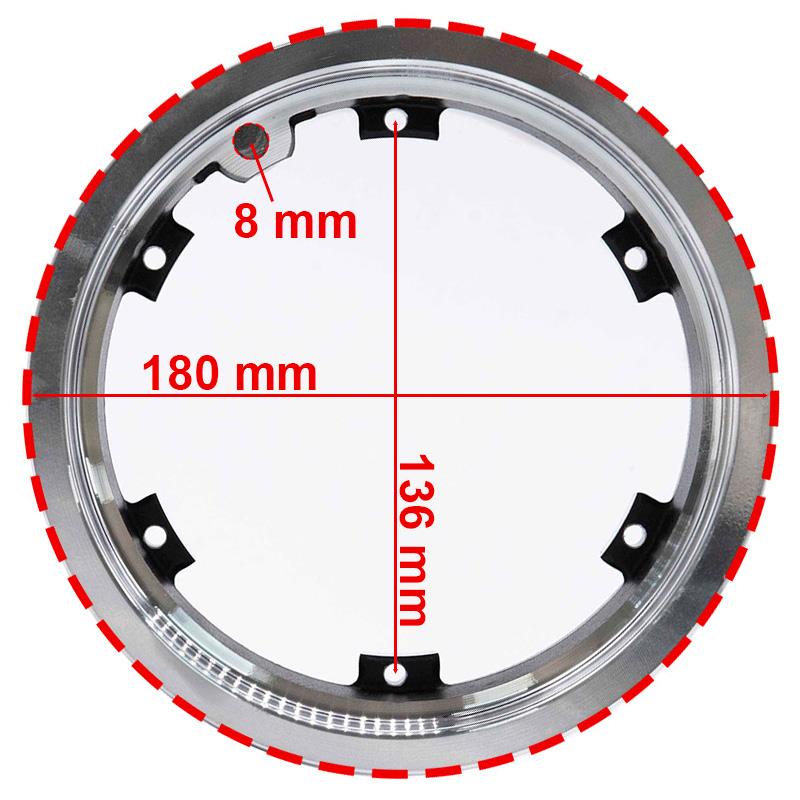 Llanta de 6,5" y bisel 52mm apta para tubeless para Dualtron 3 [Minimotors]
