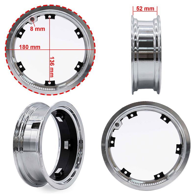 Llanta de 6,5" y bisel 52mm apta para tubeless para Dualtron 3 [Minimotors]