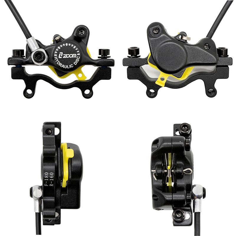 Pinza de freno trasera L hidráulica negro ZOOM CR3 - RuedaQrueda