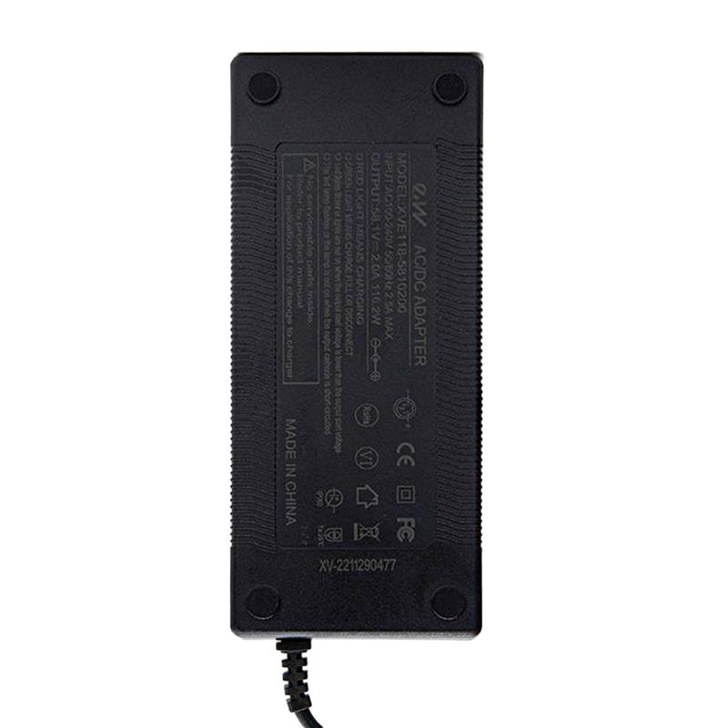 Cargador premium 52v (salida 58,8v) 2A conector Gx16 para Dualtron Mini - RuedaQrueda