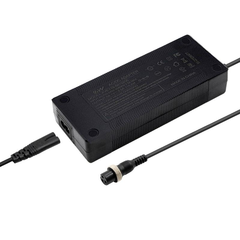 Cargador premium 52v (salida 58,8v) 2A conector Gx16 para Dualtron Mini - RuedaQrueda