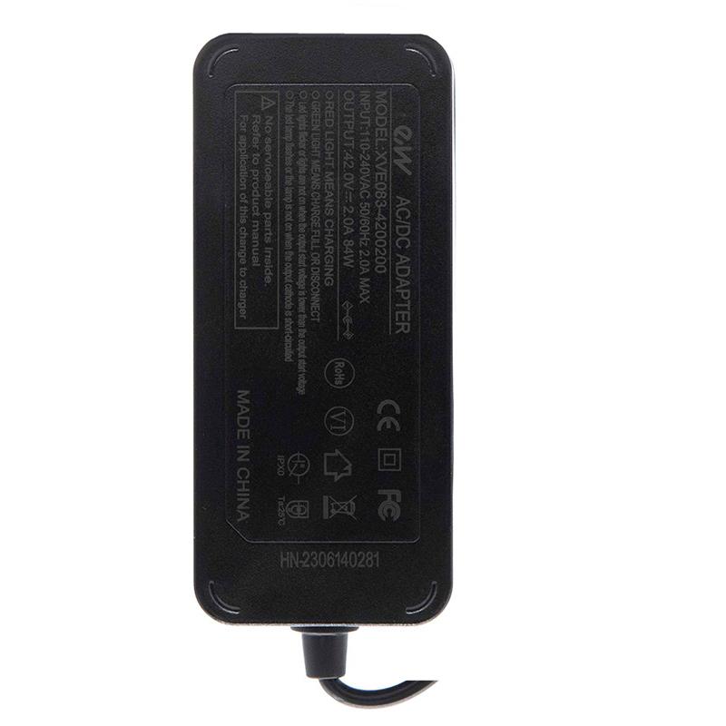 Cargador Premium 36V (salida 42v) 2A - GTC 8mm magnético para Mi4 pro (1st Gen) - RuedaQrueda