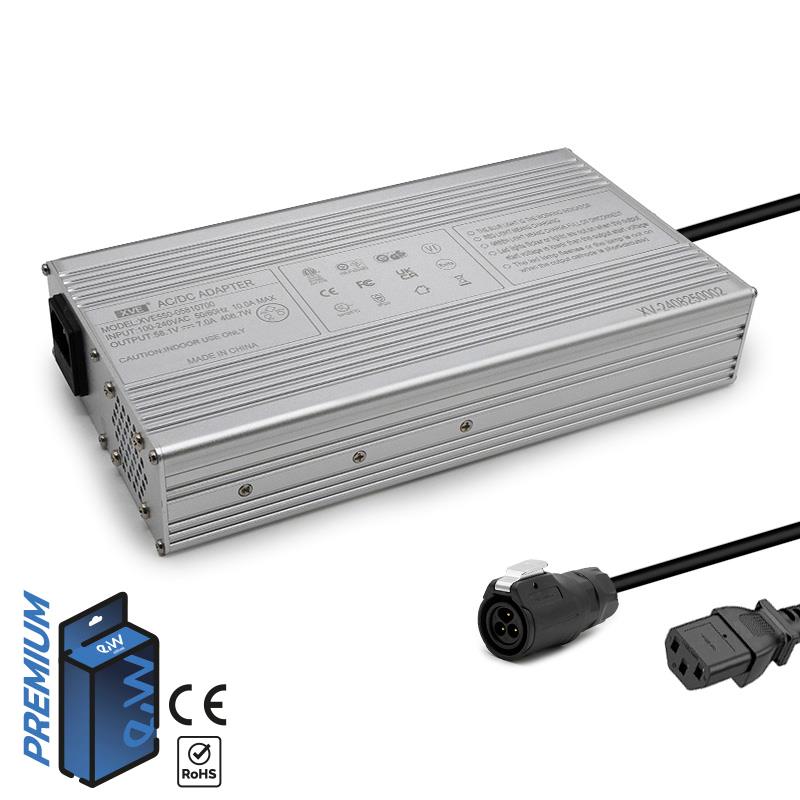 Cargador 52V (salida 58,1V) 7A conector LP16 - RuedaQrueda