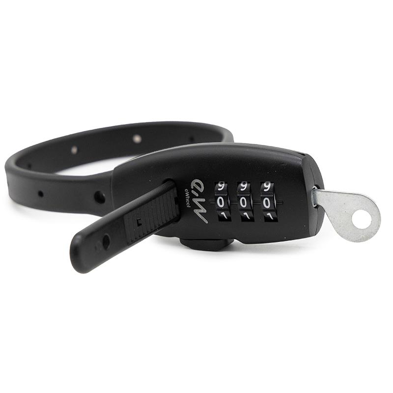 Candado de brida EWLK027 negro. - RuedaQrueda