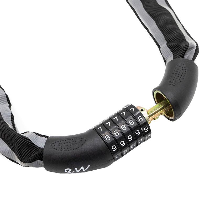 Candado EWLK017 de cadena con funda reflectante - RuedaQrueda