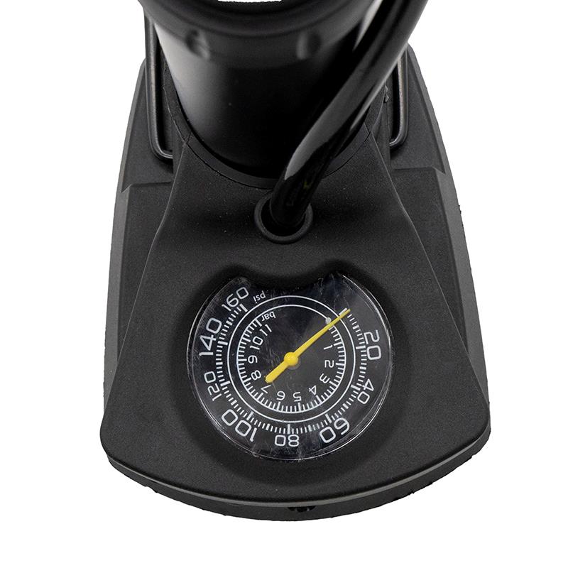 Inflador de pie con manómetro - - RuedaQrueda