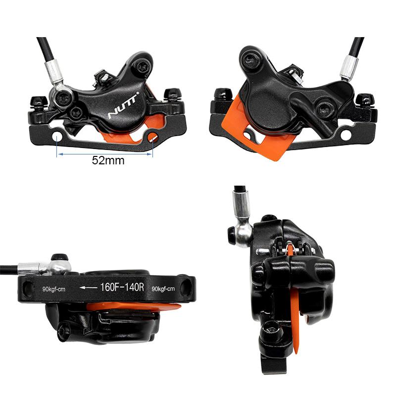 Kit 1 freno hidráulico negro A5-D Delantero [Nutt] - RuedaQrueda