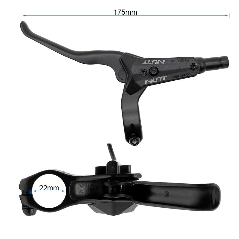 Kit 1 freno hidráulico negro A5-D Delantero [Nutt] - RuedaQrueda