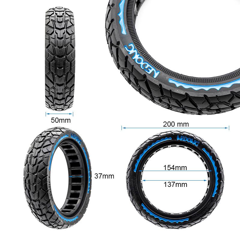 Rueda maciza ultraligera offroad 8,5x2 - azul [Nedong] - RuedaQrueda
