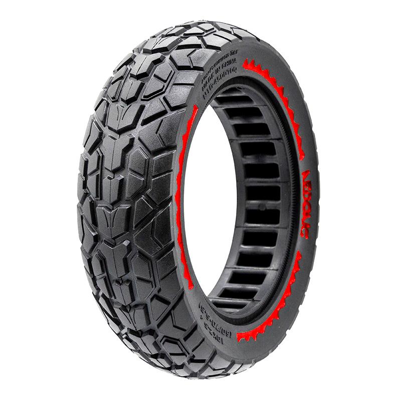 Rueda maciza ultraligera offroad 10x2,5/B44 - rojo [Nedong] - RuedaQrueda