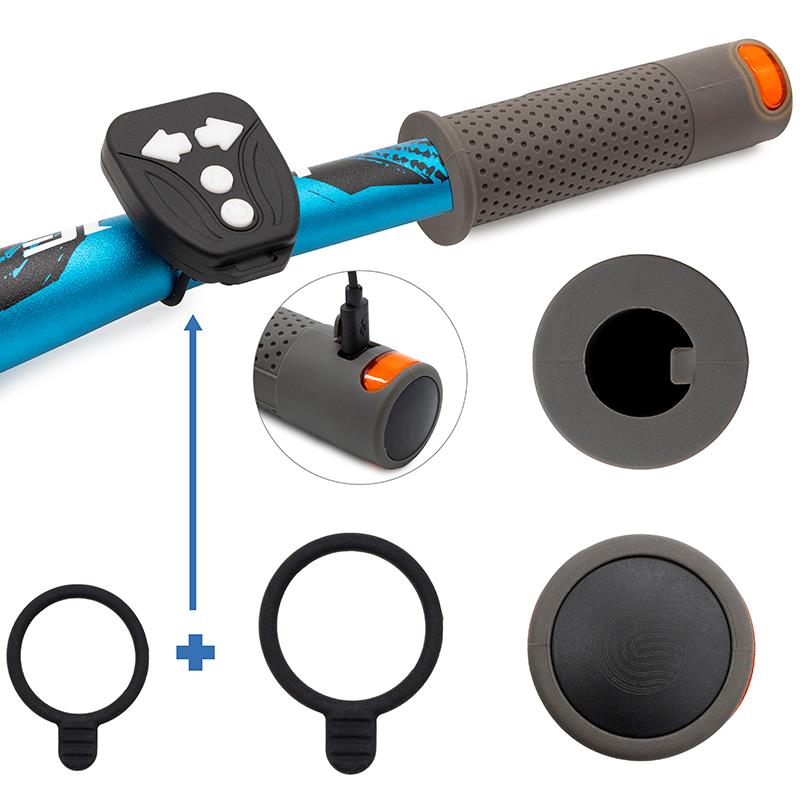 Puños con intermitentes + Mando - RuedaQrueda