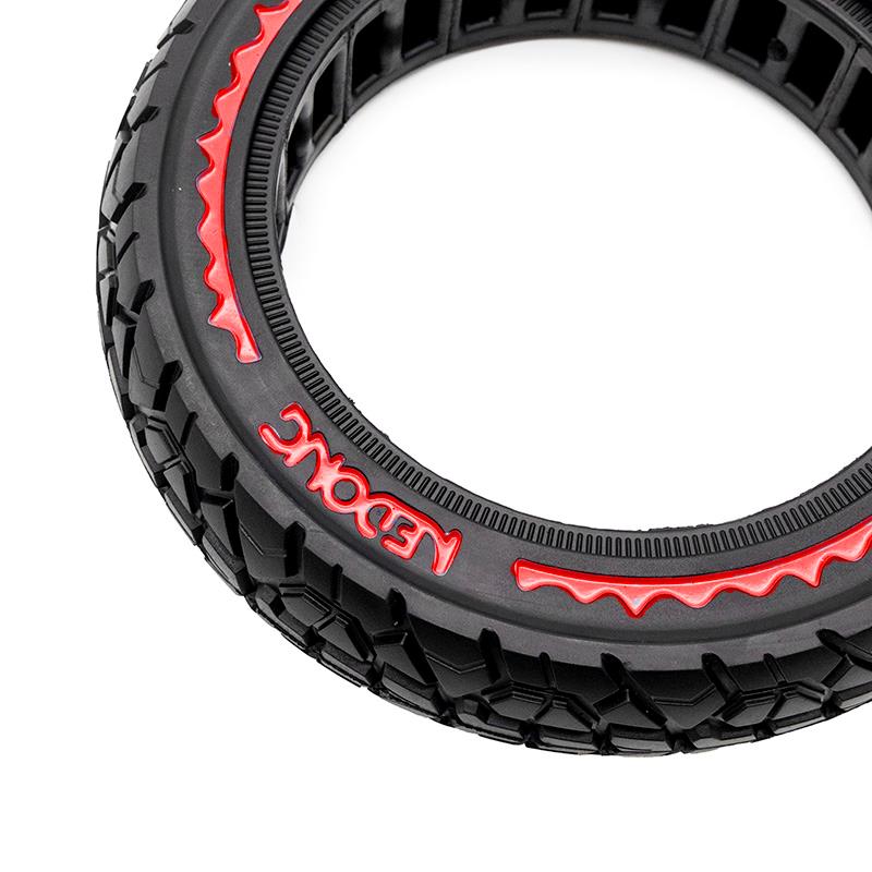 Rueda maciza ultraligera offroad 10x2,125-6,5/B44 - roja [Nedong] - RuedaQrueda