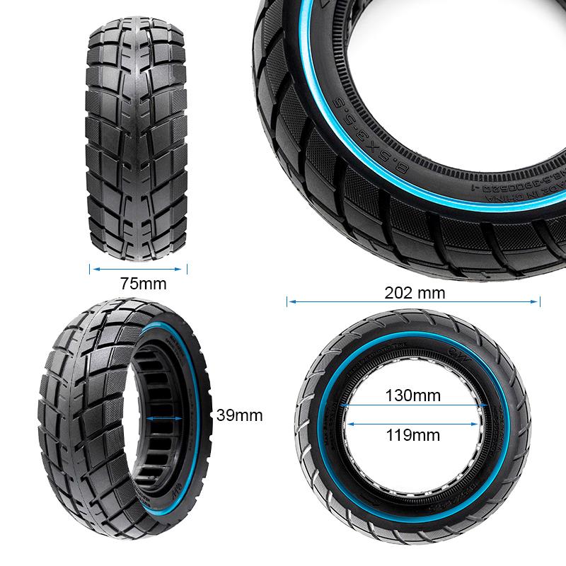 Rueda maciza ultraligera offroad 8,5x3-5,5/B40 - linea azul - RuedaQrueda