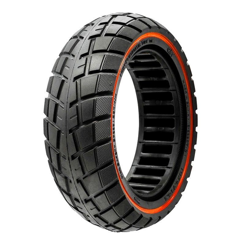 Rueda maciza ultraligera offroad 10x2,75-6,5/B55 - linea roja - RuedaQrueda