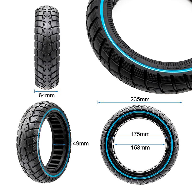 Rueda maciza ultraligera offroad 60/70-7/B50 - linea azul - RuedaQrueda