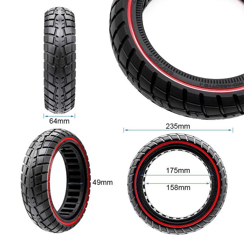 Rueda maciza ultraligera offroad 60/70-7/B50 - linea roja - RuedaQrueda