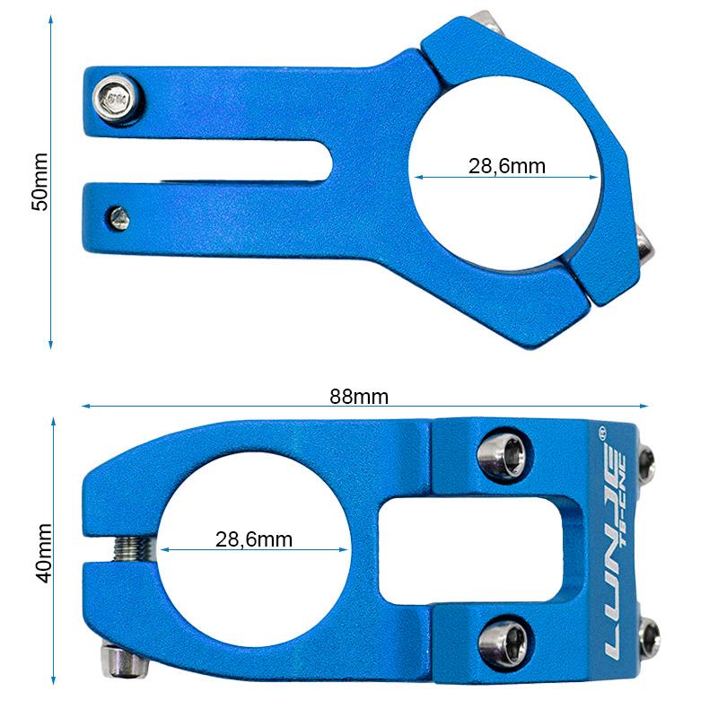Potencia para manillares de 31,8mm EWPM-001 azul - RuedaQrueda