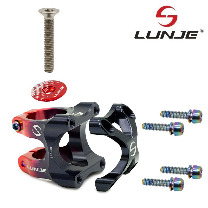 Potencia para manillares de 31,8mm EWPM-002 negro-rojo - RuedaQrueda