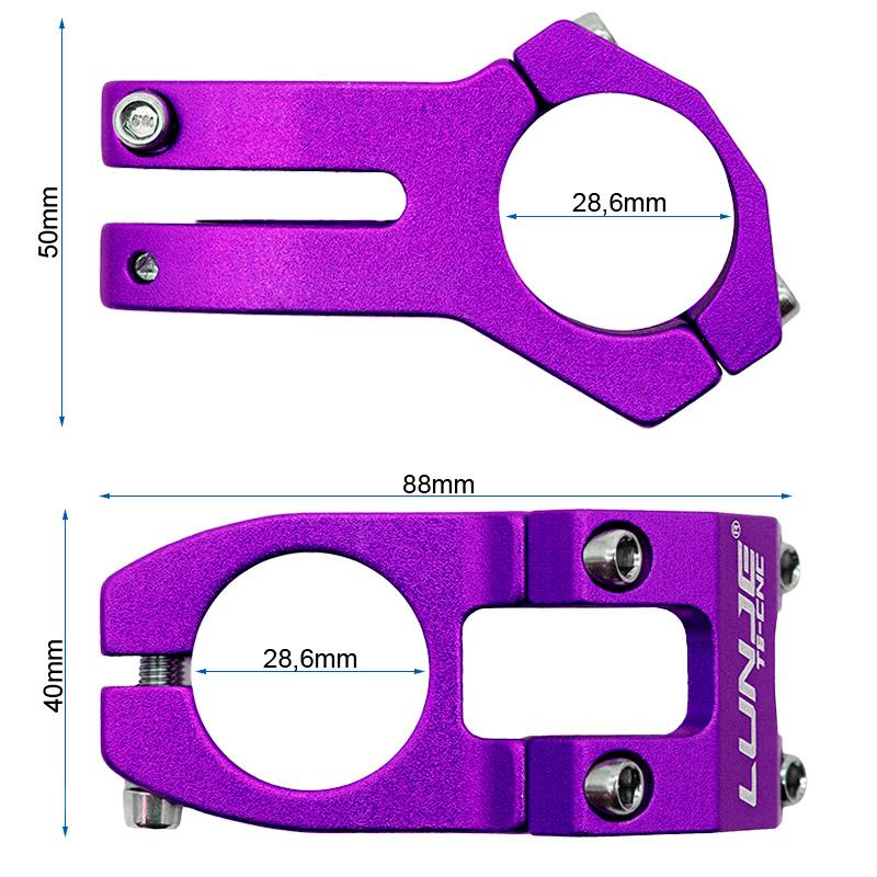 Potencia para manillares de 31,8mm EWPM-001 violeta - RuedaQrueda