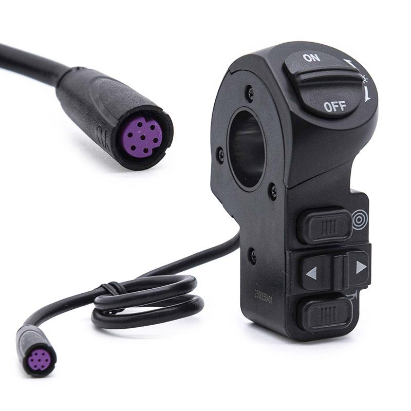 Botonera para Intermitente/luz/claxon/motores 3F - 32cm Smartgyro crossover - RuedaQrueda