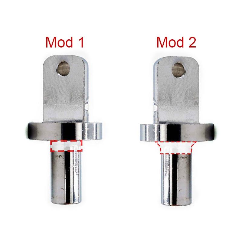 Bisagra inferior V1 con acabado recto [Minimotors] - RuedaQrueda