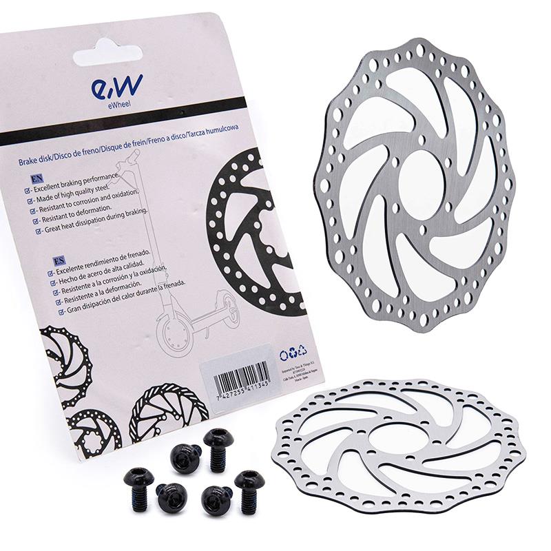 Disco de freno R6 160mm 6H plata - 48mm - RuedaQrueda