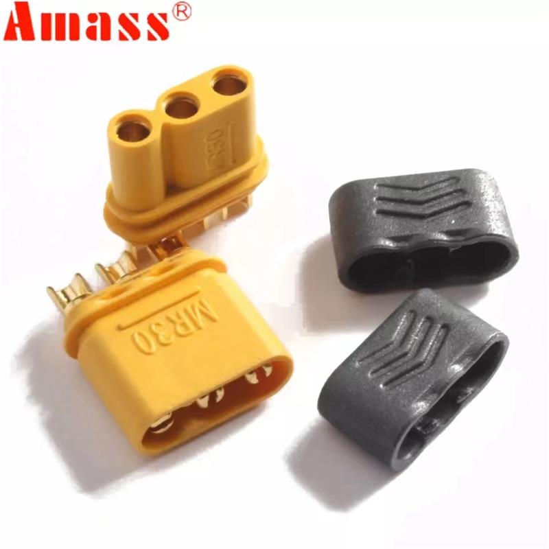 Conector MR30 Amass con protector - 5M/5F - RuedaQrueda