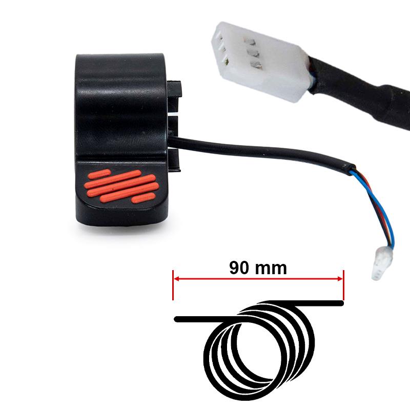 Freno eléctrico/acelerador L para Ninebot serie ES y E rojo