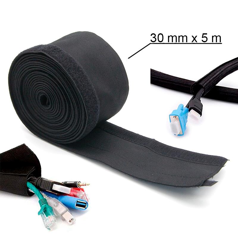 Funda de tela para cables 5M - 30mm diametro - RuedaQrueda