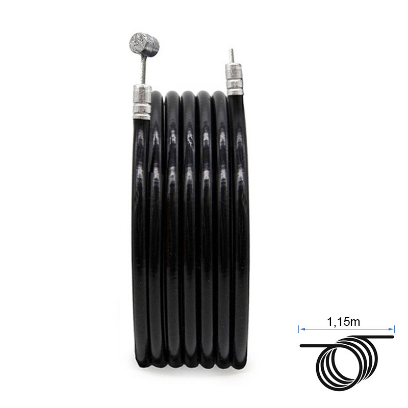 Camisa y cable de freno negro 1,15m