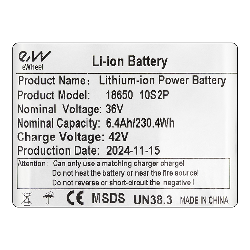Batería externa 36V 6,4 A/h  [Ewheel]