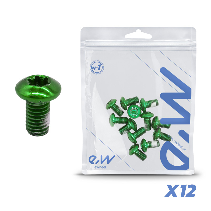 Vis verte M5x10 pour disques de frein - 12 pcs.