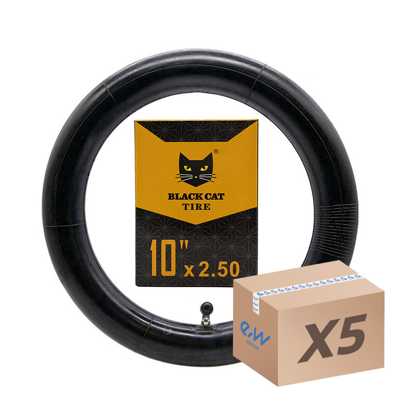 Chambre à air 10x2,5 Black Cat - valve courbée 90x90 -5pcs