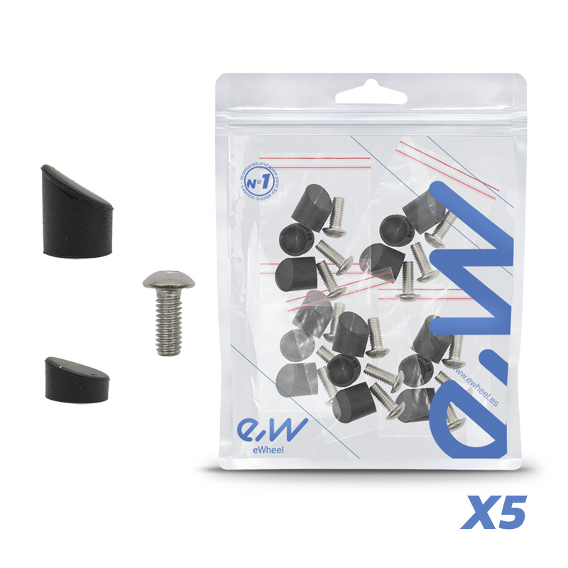 Capuchon noir pour garde-boue arrière GX1.0 Xiaomi - 5pcs