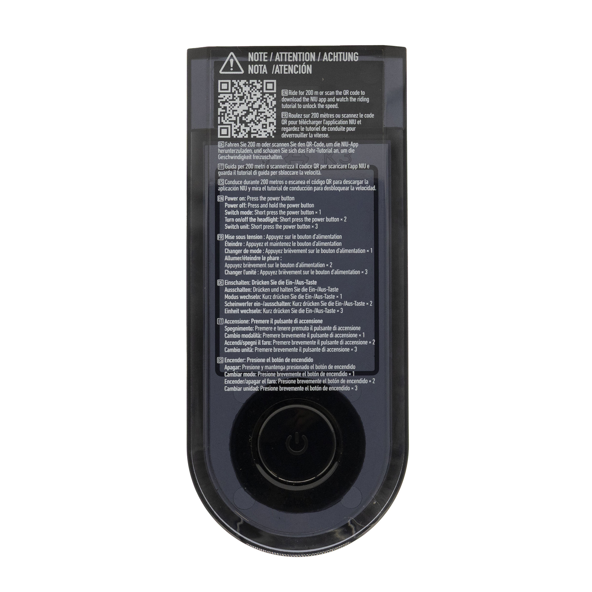 Cache écran Niu KQi300P