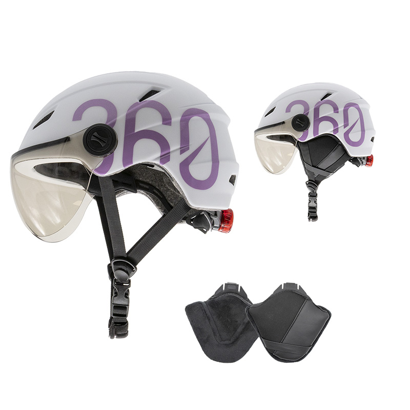 GLOOB Urban blanco - morado M orejeras extraibles - RuedaQrueda