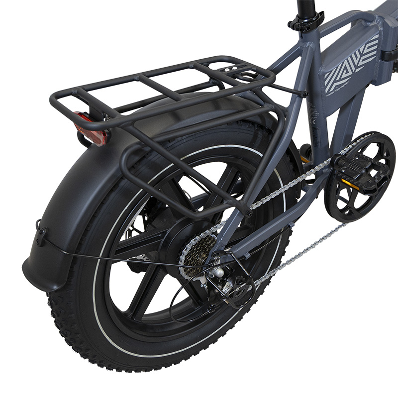 LITHOR - Fatbike plegable - Gris grafito - RuedaQrueda
