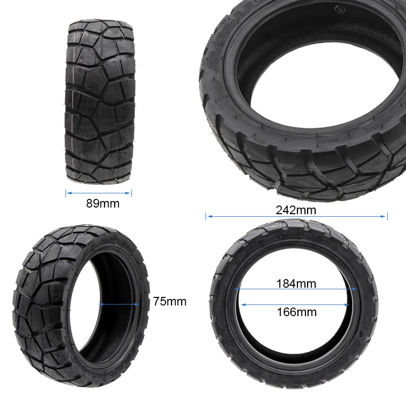 Tubeless Tyre 80/50-6.5 Rhinotrack Runflat - RuedaQrueda