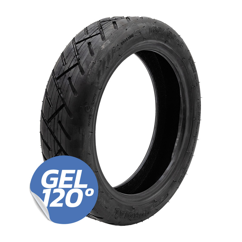 Pneu tubeless 60/90-8 avec gel [Yuanxing]